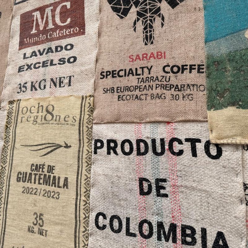 Sacos de yute de café de origen